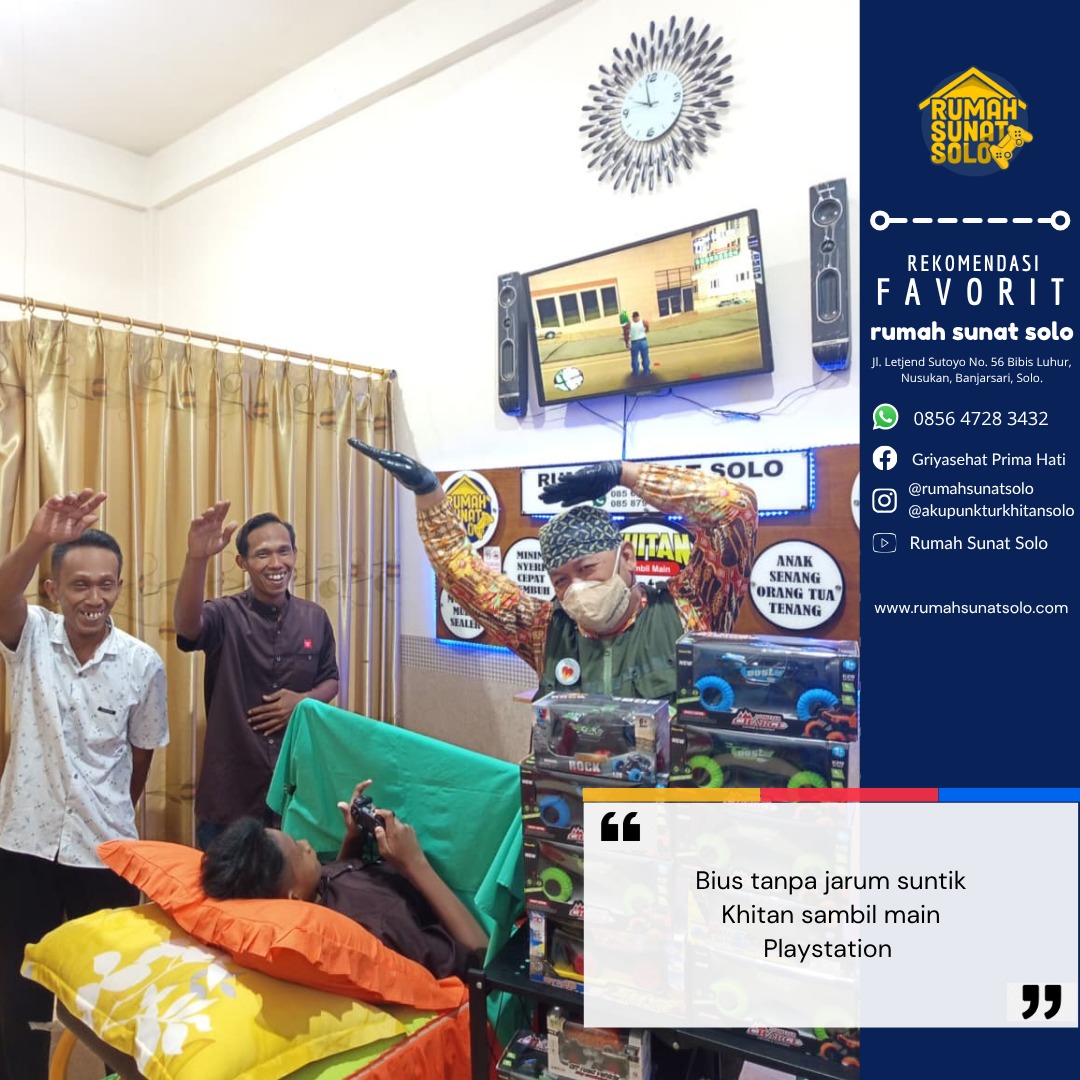 Interior klinik Rumah Sunat Solo yang nyaman dan ramah anak