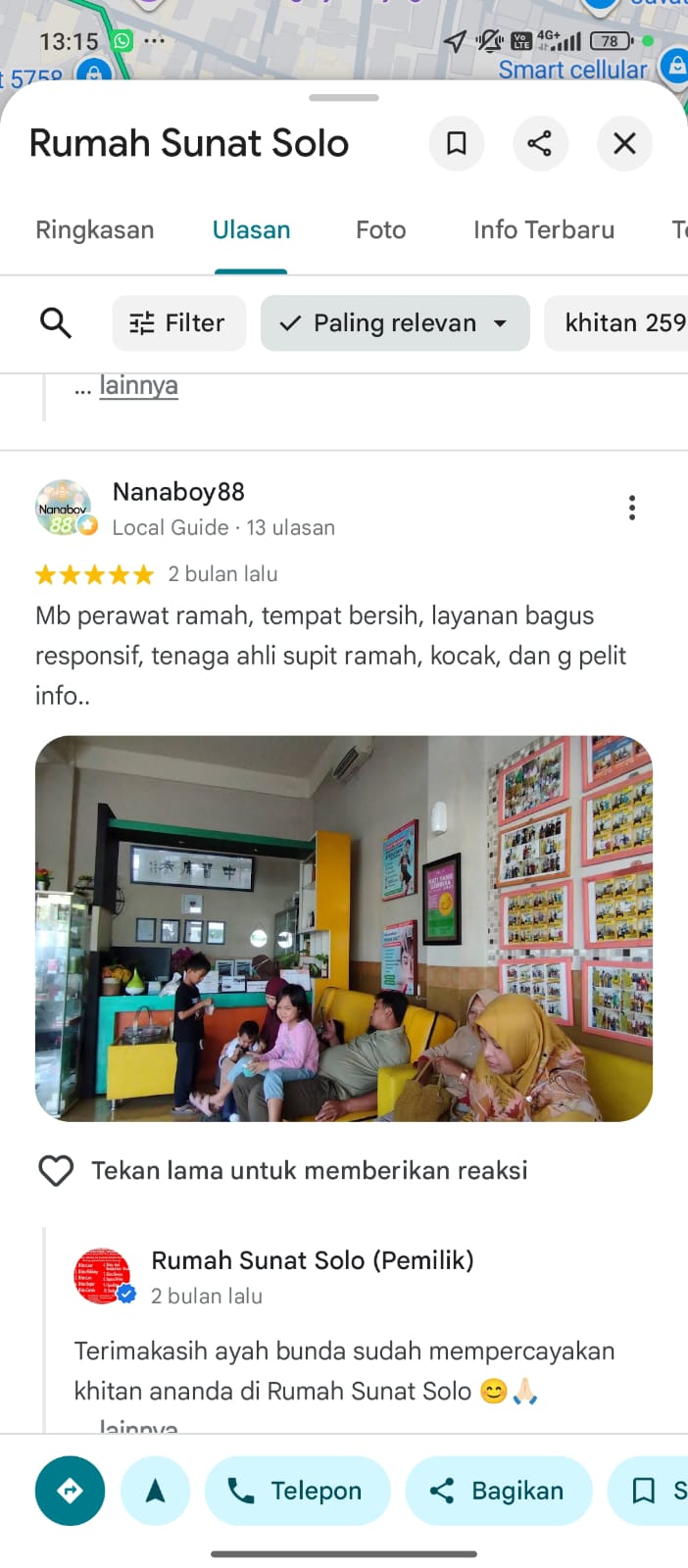 Testimoni pasien Rumah Sunat Solo 4