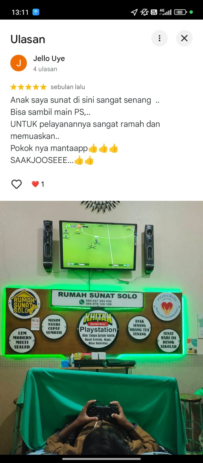 Testimoni pasien Rumah Sunat Solo 5