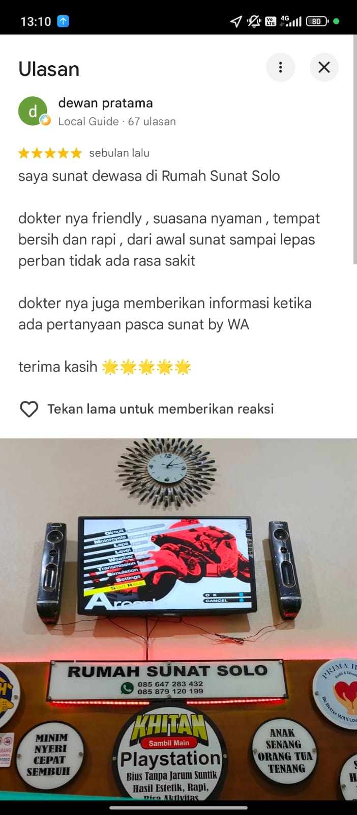 Testimoni pasien Rumah Sunat Solo 7